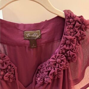 Anthro Trulli Women's Floral Blouse - Purple - romantic and classic!